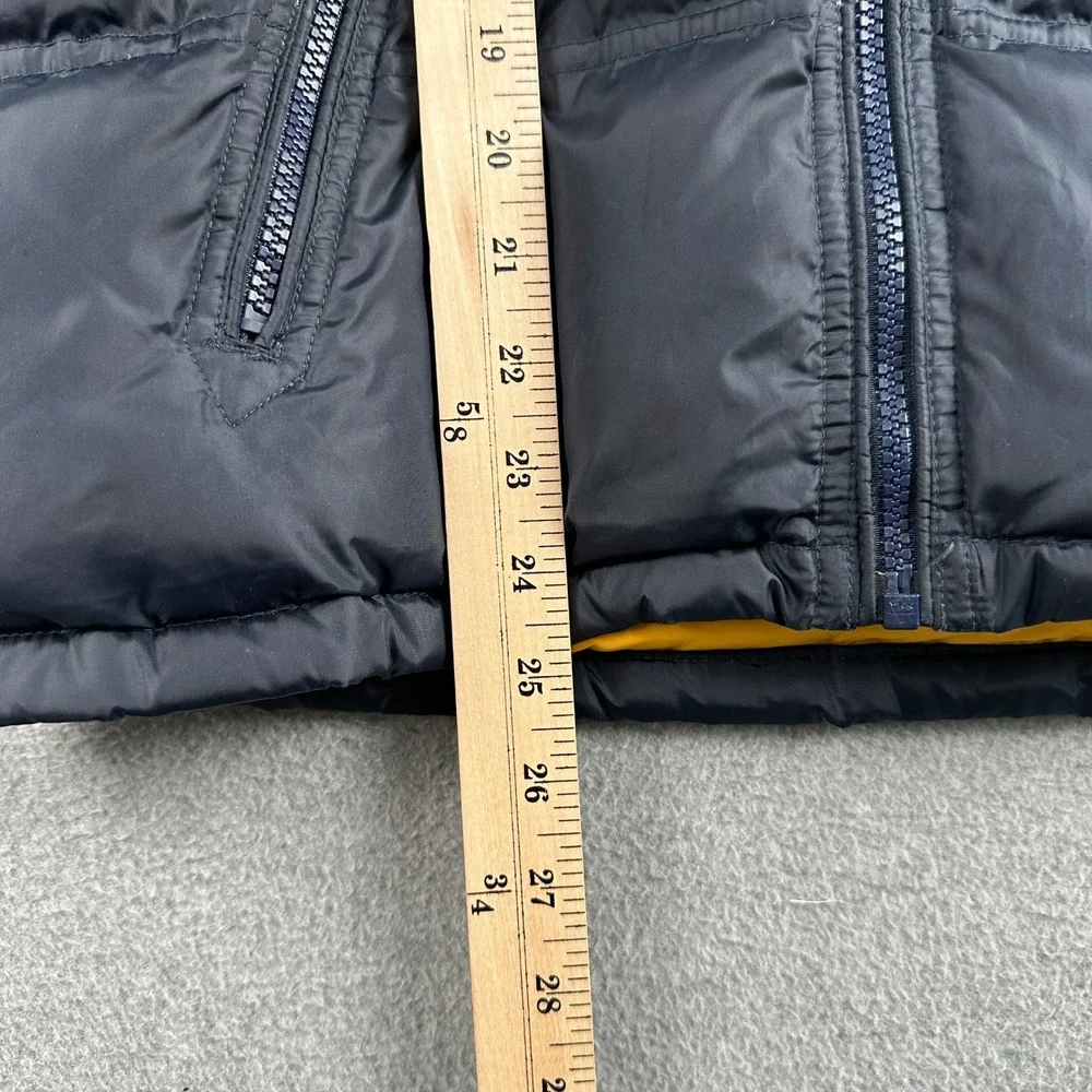 Gap Puffer Jacket Kids L (10) Navy Blue Down Filled Fall Quilted Full Zip